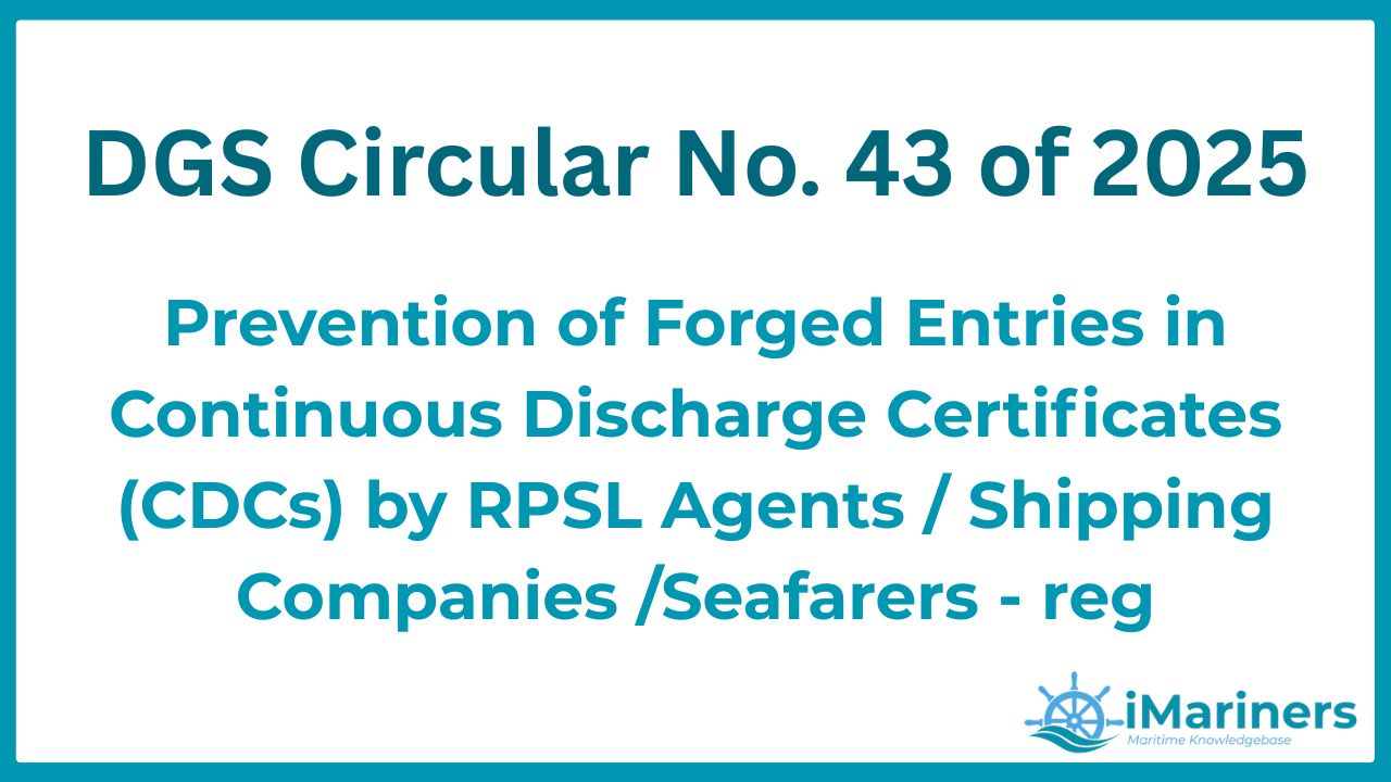 DGS Circular No. 43 of 2025