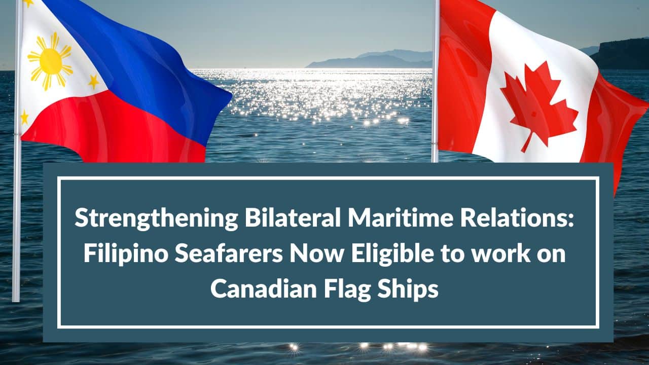 Filipino Seafarers to Work on Canadian Flag Ships